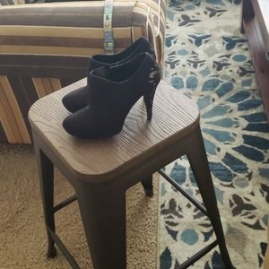 Black high heel bootie